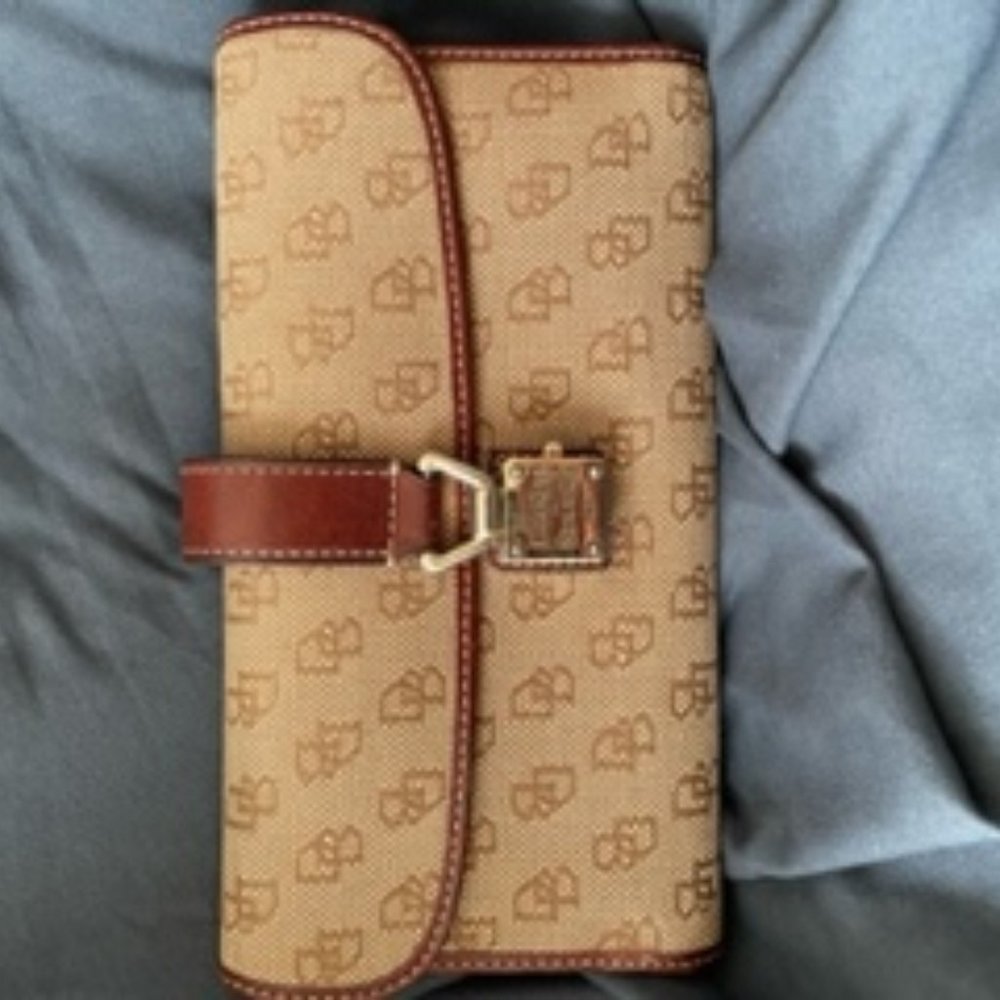 Dooney & Bourke Bifold Wallet Trimmed with Leather